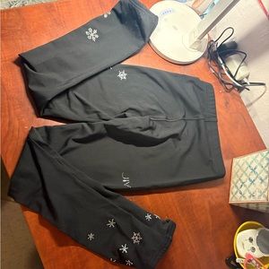 Ice Skating Kids Bottoms with Snowflake Design